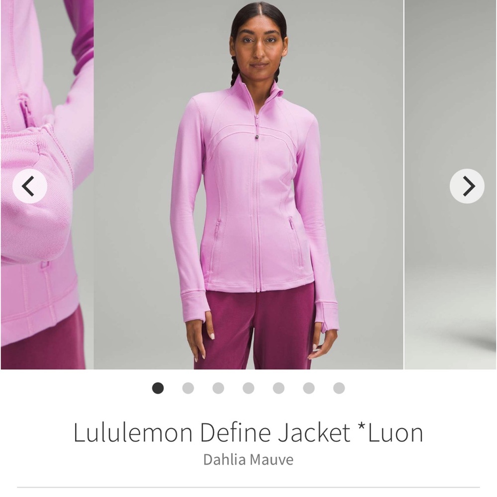 lululemon athletica Pink Define Jacket